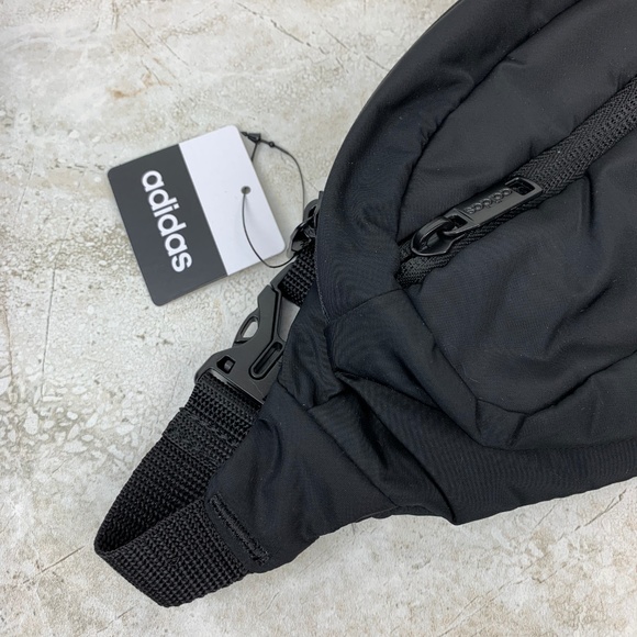 ADIDAS — Black & White Core Waist Travel Bag — NWT - Picture 4 of 8